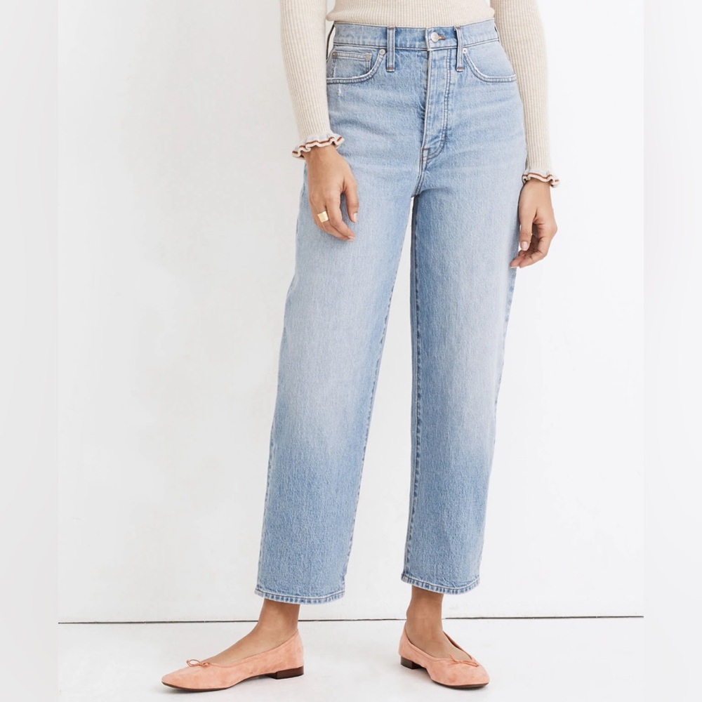 Madewell Light Wash Straight-Leg Jeans